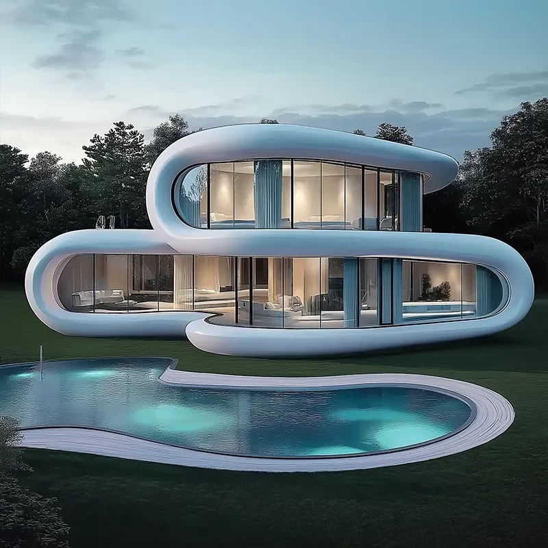 Prefabricated Villa Homes Luxury Modern Prefab Homes House Modular House